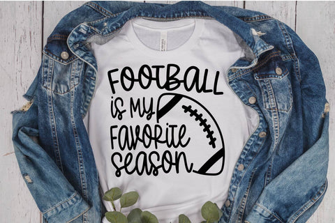 Football Is My Favorite Season SVG Cut File SVG Silhouette School Blog Design Shop 