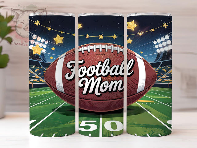 Football Mama Game Day Tumbler Wrap, 20oz Tumbler Wrap, Sublimation Design PNG, Game Day Mom Cup, Sports Mom Tumbler, Printable Football Gift, Football Mama Design Sublimation Lara' s Designs 