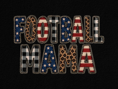 Football Mama PNG Patriotic Sports Art SVG artprintfile 