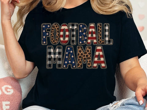 Football Mama PNG Patriotic Sports Art SVG artprintfile 