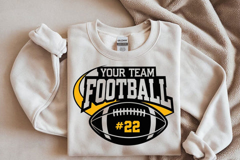 Football Mascot Svg, School, College Football Team Svg, Personalize Football Svg, Custom Football Template Svg SVG DesignDestine 