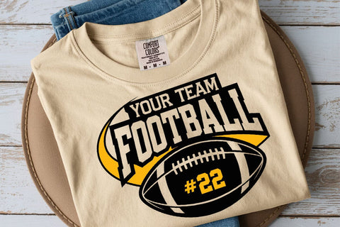 Football Mascot Svg, School, College Football Team Svg, Personalize Football Svg, Custom Football Template Svg SVG DesignDestine 