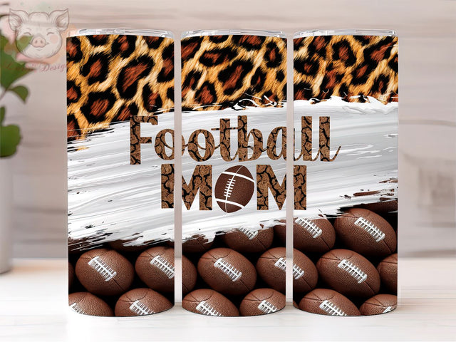 Football Mom 20oz Tumbler Png, Straight & Tapered Tumbler Png, Mom Tumbler Png, Digital Download PNG Sublimation Lara' s Designs 