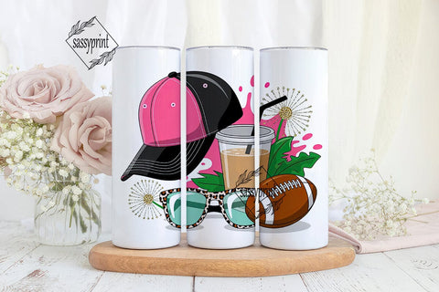 Football Mom 20oz Tumbler Wrap Sublimation sassyprint 