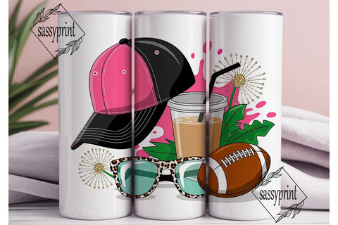 Football Mom 20oz Tumbler Wrap Sublimation sassyprint 