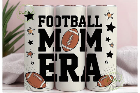 Football Mom Era 20oz Tumbler Wrap Sublimation PixelChick 