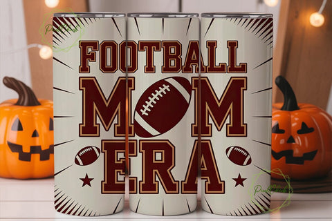 Football Mom Era 20oz Tumbler Wrap Sublimation PixelChick 