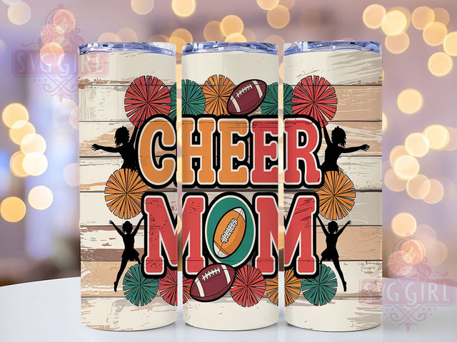 Football Mom Game Day Tumbler Wrap, Cheerleader Mom Gift, Sports Mom 20oz Cup, Team Mom Sublimation Wrap, Football Parent Tumbler, Game Day Mom Tumbler, Custom Sports Mom Gift Sublimation SvggirlplusArt 