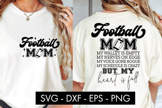 Football Mom My Wallet Is Empty SVG Cut File PNG SVG Freeling Design House 