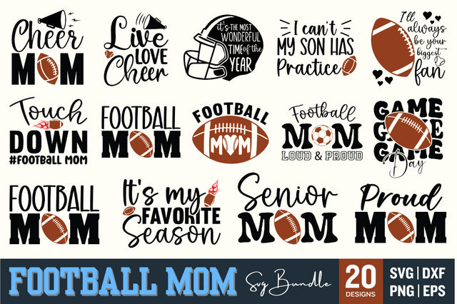 Football mom SVG Bundle SVG Designangry 