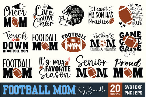 Football mom SVG Bundle SVG Designangry 