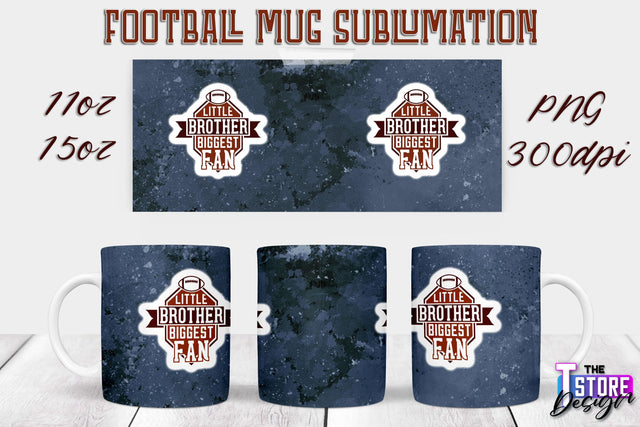 Football Mug PNG Design | Football Mug 11oz 15oz PNG | Sports Mom PNG Sublimation The T Store Design 