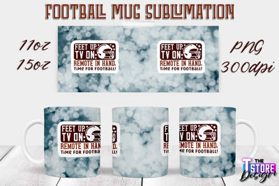Football Mug PNG Design | Football Mug 11oz 15oz PNG | Sports Mom PNG Sublimation The T Store Design 