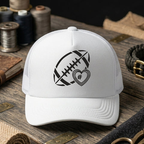 Football Number Heart Embroidery Design – Personalized Football Mom Player Number Machine Embroidery File Embroidery/Applique DESIGNS PatternFeed8 