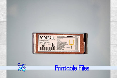 Football Nutrition Label SVG Family Creations 