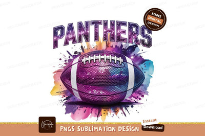 Football Panthers Team Galaxy Texture Design Sublimation Designangry 