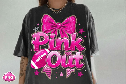 Football Pink Out Png, Breast Cancer Png, Breast Cancer Football Png, Breast Cancer Awareness Png, Tackle Cancer Png, Football Cancer Png Sublimation BB Type Studios 