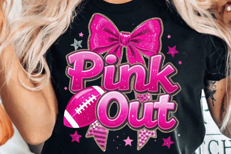 Football Pink Out Png, Breast Cancer Png, Breast Cancer Football Png, Breast Cancer Awareness Png, Tackle Cancer Png, Football Cancer Png Sublimation BB Type Studios 