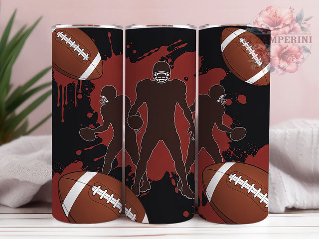 Football Player Athlete Tumbler Wrap, Game Day Tumbler, Sports Tumbler For Men, 20oz Skinny Tumbler, Athlete Tumbler Design, Gift For Football Player, Football Sublimation Sublimation Li Zamperini 