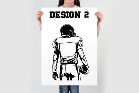 Football Player SVG, American Flag with Player, Personalized Name, Football Shirt, Football Season, School Varsity Font Included, PNG, DXF SVG TonisArtStudio 