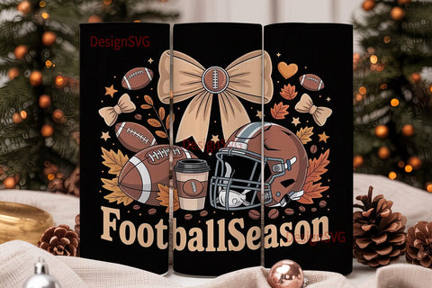 Football Season 20oz Tumbler Wrap Sublimation DesignSVG 