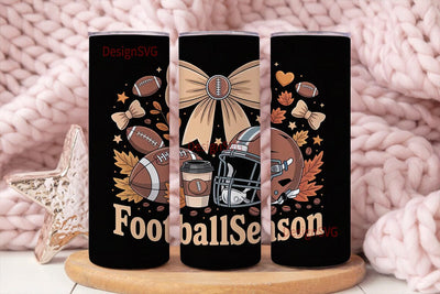 Football Season 20oz Tumbler Wrap Sublimation DesignSVG 