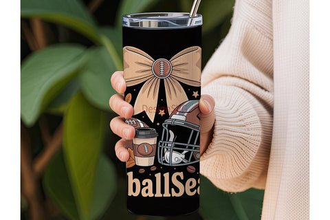 Football Season 20oz Tumbler Wrap Sublimation DesignSVG 