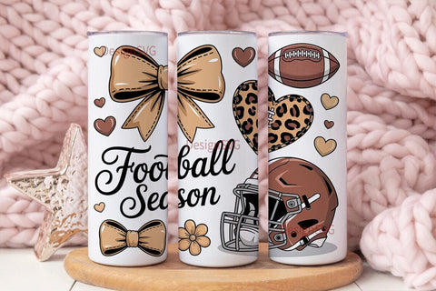 Football Season 20oz Tumbler Wrap Sublimation DesignSVG 