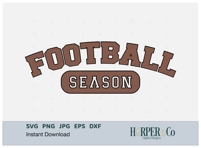Football Season Laser SVG EPS Cut File SVG HarperNCo 