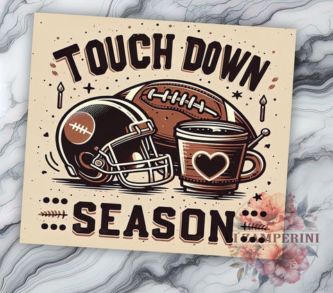 Football Season, Touchdown Art, Tumbler Wrap, Digital Download, PNG File, Sports Decor, Game Day, Autumn Vibes Sublimation Li Zamperini 