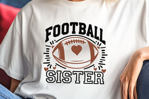 Football Sister| Game Day Sister SVG Cutting Files. SVG CosmosFineArt 
