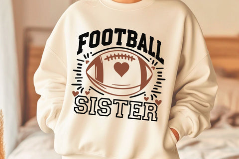 Football Sister| Game Day Sister SVG Cutting Files. SVG CosmosFineArt 