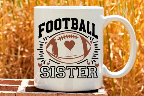 Football Sister| Game Day Sister SVG Cutting Files. SVG CosmosFineArt 