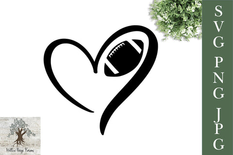 Football Sports Bundle SVG PNG JPG SVG Willow Paige Farms 