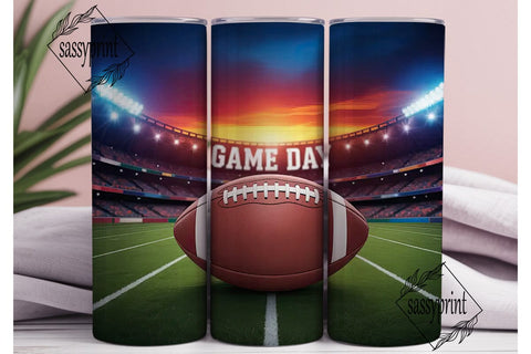Football Stadium Sunset 20oz Tumbler Sublimation sassyprint 