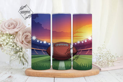Football Stadium Sunset 20oz Tumbler Sublimation sassyprint 