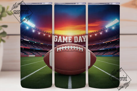 Football Stadium Sunset 20oz Tumbler Sublimation sassyprint 