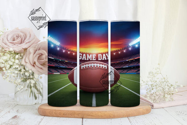 Football Stadium Sunset 20oz Tumbler Sublimation sassyprint 