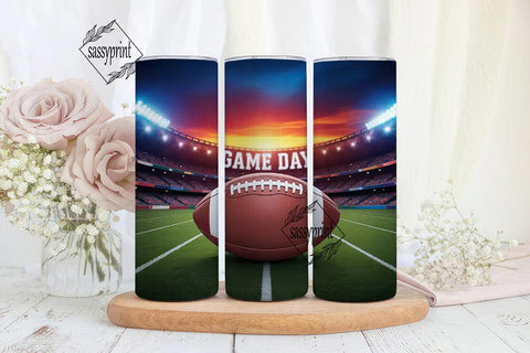 Football Stadium Sunset 20oz Tumbler Sublimation sassyprint 