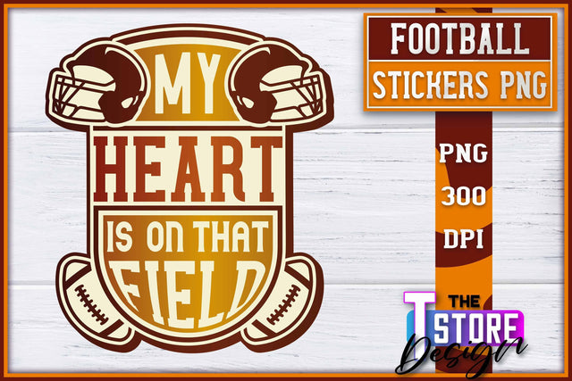 Football Sticker PNG Design | Football Mom PNG | Sports Mom PNG Sublimation The T Store Design 