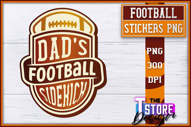 Football Sticker PNG Design | Football Mom PNG | Sports Mom PNG Sublimation The T Store Design 