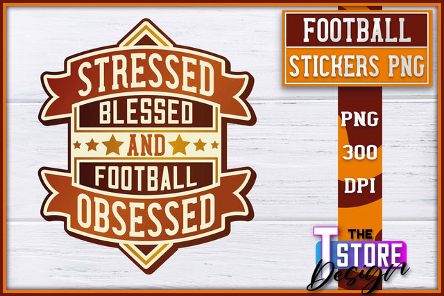 Football Sticker PNG Design | Football Mom PNG | Sports Mom PNG Sublimation The T Store Design 