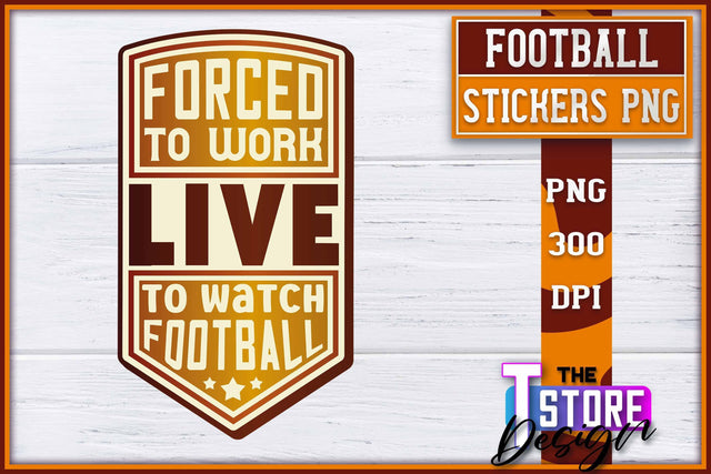 Football Sticker PNG Design | Football Mom PNG | Sports Mom PNG Sublimation The T Store Design 