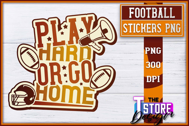 Football Sticker PNG Design | Football Mom PNG | Sports Mom PNG Sublimation The T Store Design 