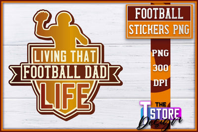 Football Sticker PNG Design | Football Mom PNG | Sports Mom PNG Sublimation The T Store Design 