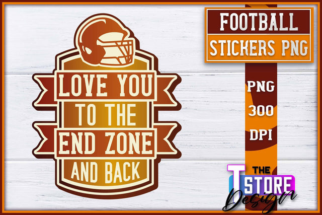 Football Sticker PNG Design | Football Mom PNG | Sports Mom PNG Sublimation The T Store Design 