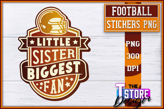 Football Sticker PNG Design | Football Mom PNG | Sports Mom PNG Sublimation The T Store Design 