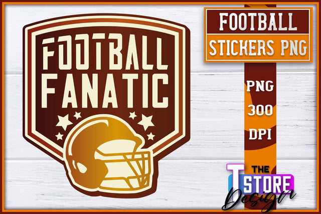 Football Sticker PNG Design | Football Mom PNG | Sports Mom PNG Sublimation The T Store Design 