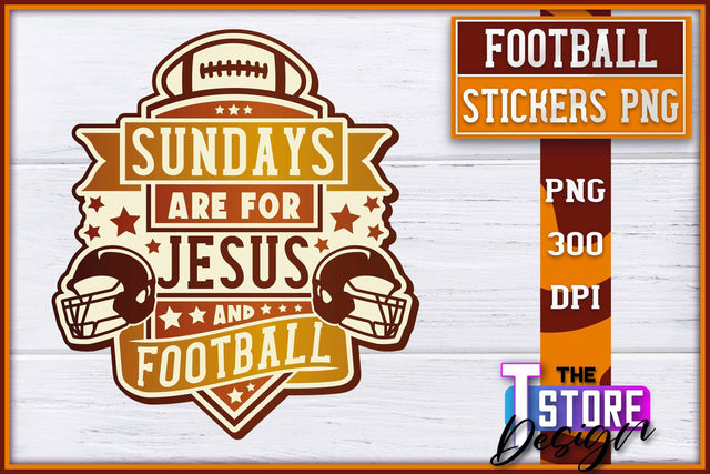 Football Sticker PNG Design | Football Mom PNG | Sports Mom PNG Sublimation The T Store Design 