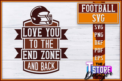 Football SVG Design | Football Designs | Dad Quotes SVG The T Store Design 